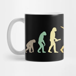 Retro Weightlifting Evolution Gift For Weightlifters Mug